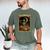 The Reader Tarot Card Book Lover Skeleton Art Goth Style Men's Comfort Colors T-Shirt Moss
