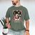 The Reader Tarot Card Shirt Bird Book Lover Bookworm Men's Comfort Colors T-Shirt Moss