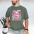 Readsalotl Axolotl Reading Book Bookworm Men's Comfort Colors T-Shirt Moss