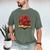 Red Roses Flowers Book Floral Men's Comfort Colors T-Shirt Moss