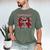 Red Sport Loud Proud Cheer Coach Dad Father's Day Men's Comfort Colors T-Shirt Moss Red Sport Loud Proud Cheer Coach Dad Father's Day Men's Comfort Colors T-Shirt Moss