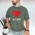 Retro Gamer 1 Life Pixel Heart – 8-Bit Gaming Nostalgia Men's Comfort Colors T-Shirt Moss