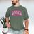Retro Pink Coquette Bow Valentine Book Lover Varsity Men's Comfort Colors T-Shirt Moss