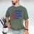 Retro Proud Coast Guard Dad Graduation Dad Usa Flag Outfit Men's Comfort Colors T-Shirt Moss
