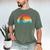 Retro Sasquatch Lover Doxie Wiener Dog Walker Bigfoot Walking a Dog Dachshund Weiner Dog Dad Weenie Small Men's Comfort Colors T-Shirt Moss