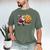 Santa Holding Cookie Xmas Baker Introvert Christmas Men's Comfort Colors T-Shirt Moss