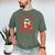 He Sees What You'Ve Been Reading Santa Book Men's Comfort Colors T-Shirt Moss