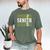 Senior 2025 Softball Class Of 2025 Graduation Men's Comfort Colors T-Shirt Moss