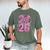 Senior 2026 Graduation Girls Coquette Pink Bow Class Of 2026 Premium Men's Comfort Colors T-Shirt Moss