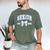 Senior Class Of 2026 Graduation Girly Floral Coquette Bow Men's Comfort Colors T-Shirt Moss