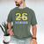 Senior Class 2026 Graduation Yellow Blue Letters Men's Comfort Colors T-Shirt Moss