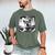 Shiba Inu Dog Dad Mom Graphic Selfie UFOs Weird Aliens Men's Comfort Colors T-Shirt Moss