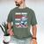 Snowman Winter Snow So Many Books Christmas Snow Little Time Men's Comfort Colors T-Shirt Moss