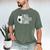 Soccer Fan Humor I Yell Because I Care Soccer Dads Men's Comfort Colors T-Shirt Moss