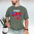 Spiders Dad Matching Family Birthday Father's Day Men's Comfort Colors T-Shirt Moss
