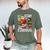 Stay Curious Monkey Reading Book Lover Bookworm Men's Comfort Colors T-Shirt Moss