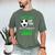 Step Dad Of The Birthday Boy Soccer Stars Outfit Men's Comfort Colors T-Shirt Moss