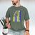 T21 Dad American Flag Down Syndrome Awareness Men's Comfort Colors T-Shirt Moss