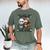 Teacher Bookworm Book Lover Panda Reading Book Librarian Tee Men's Comfort Colors T-Shirt Moss