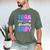 Team Healthy Baby Gender Reveal Pregnancy Mom Dad Men's Comfort Colors T-Shirt Moss