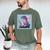 Trex Reading Book Dinosaur Men's Comfort Colors T-Shirt Moss Trex Reading Book Dinosaur Men's Comfort Colors T-Shirt Moss