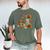 Turkey Reading Books Fall Librarian Book Lover Teacher Kids Men's Comfort Colors T-Shirt Moss