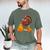 Turkey Reading Books Fall Thanksgiving Teacher Book Men's Comfort Colors T-Shirt Moss