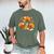 Turkey Reading Books Fall Thanksgiving Teacher Librarian Men's Comfort Colors T-Shirt Moss