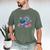 Turtle Bookworm Reading Book Bookworm Book Nerd Cute Graphic Men's Comfort Colors T-Shirt Moss