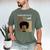 Unapologetically MSW-Ish Student Graduation Afro Men's Comfort Colors T-Shirt Moss