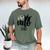 Uno 1st Birthday Dad Men's Comfort Colors T-Shirt Moss Uno 1st Birthday Dad Men's Comfort Colors T-Shirt Moss
