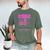 USA Flag With Pink And Black Ribbon In Memory Of My Daughter For Women Men Men's Comfort Colors T-Shirt Moss USA Flag With Pink And Black Ribbon In Memory Of My Daughter For Women Men Men's Comfort Colors T-Shirt Moss