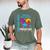 I Am Her Voice She Is My Heart Autism Awareness Daughter Dad Men's Comfort Colors T-Shirt Moss