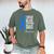 I Wear Blue For My Dad Shirt ALS Awareness Tshirt Men's Comfort Colors T-Shirt Moss