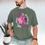 I Wear Pink In Memory Of My Niece Breast Cancer Awareness Men's Comfort Colors T-Shirt Moss I Wear Pink In Memory Of My Niece Breast Cancer Awareness Men's Comfort Colors T-Shirt Moss