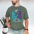 I Wear Teal And Purple In Memory Of My Mom Men's Comfort Colors T-Shirt Moss I Wear Teal And Purple In Memory Of My Mom Men's Comfort Colors T-Shirt Moss
