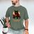 Wizard Cat Reading a Book While Crocheting Men's Comfort Colors T-Shirt Moss