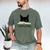 Women's Meowjong Cat Mahjong Chinese Game Cat Mom Dad Men's Comfort Colors T-Shirt Moss