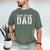 Worker Dad Workman Blue Collar Dad Men's Comfort Colors T-Shirt Moss