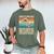 Wrestling Dad Wrestler Wrestling Wrestle Father's Day Men's Comfort Colors T-Shirt Moss