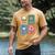 Books Yarn Coffee Repeat Crocheting Men's Comfort Colors T-Shirt Mustard