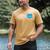 Bytes Of Memories Digital Nostalgia Concept Line Men's Comfort Colors T-Shirt Mustard