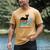 Cat And Books Retro Midcentury Mid Century Aesthetic Men's Comfort Colors T-Shirt Mustard