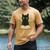 Cat Reading Book Flowers Men's Comfort Colors T-Shirt Mustard