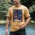 Color Graphic The Introvert Tarot Card Raglan Baseball Tee Men's Comfort Colors T-Shirt Mustard