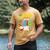 Dad Of The Big One Fishing Birthday Boy Family Party Men's Comfort Colors T-Shirt Mustard