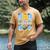 Dad Of The Birthday Boy Blue Dog Family Matching Men's Comfort Colors T-Shirt Mustard