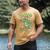 Dad Of The Birthday Boy T Rex Dinosaur Family Party Men's Comfort Colors T-Shirt Mustard