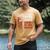 Daughter Gun Shovel Alibi Mom Dad Guns Joke -ON Back Men's Comfort Colors T-Shirt Mustard