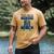 DC Comics Graduation Batman The Grad Power Stance Men's Comfort Colors T-Shirt Mustard